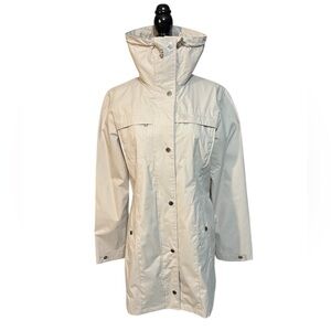 London Fog Classic Ivory Trench Raincoat - Size Small - Excellent Condition!